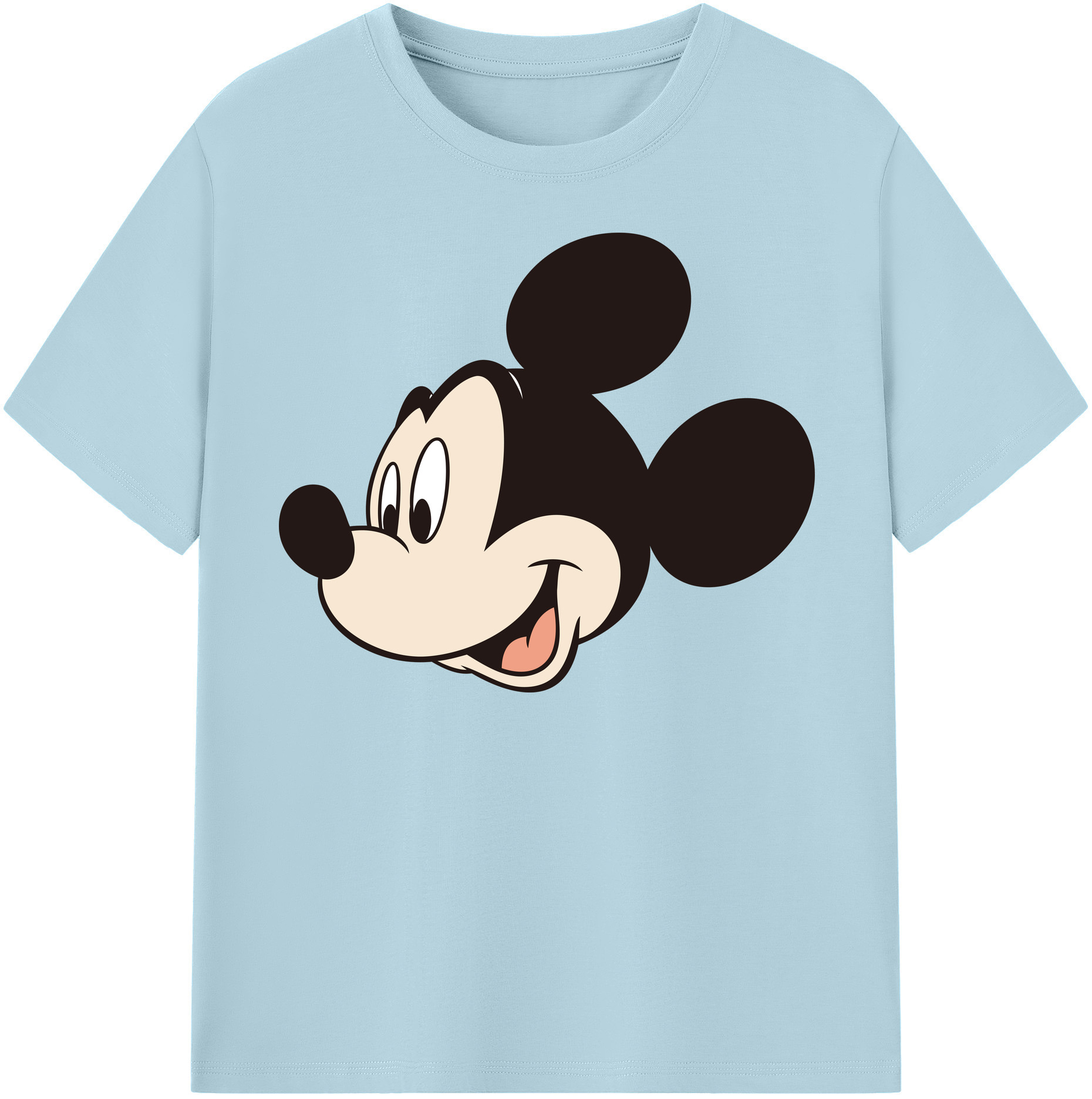 （画像用） ミッキーマウス Mickey Mouse 綿100％半袖Tシャツ（フロントプリント）